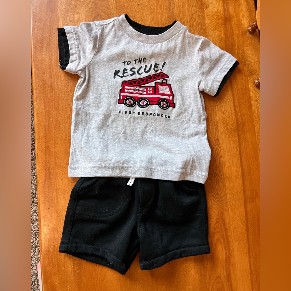 Fire truck outfit - to the rescue
